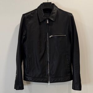 All Saints Black Perfect Leather Jacket